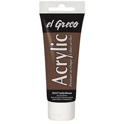 KREUL el Greco Acrylfarbe vandyckbraun 75,0 ml