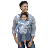 Infantino Flip Advanced 4-in-1 Babytrage, Ergonomisch, Umwandelbar, mit Blickrichtung Nach Innen und Außen, Vorne und Hinten Tragbar für Neugeborene bis Kleinkinder von 3,6-14,5 kg, Blue Camo