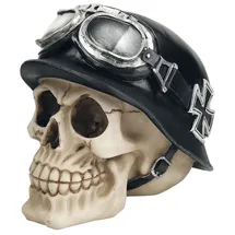 Nemesis Now Iron Cross Skull None Totenkopf Standard Polyresin Gothic, Horror, Steampunk, Totenköpfe