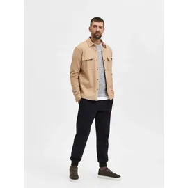 Selected SLHJACKIE Sweatjacke Herren Beige L