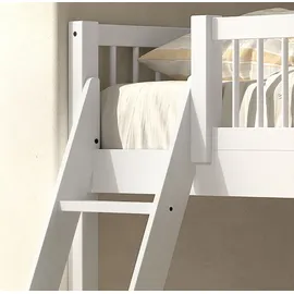 Home Affaire Spielbett HOME AFFAIRE, weiß (buche massiv weiß), B:135,5cm H:114cm L:207,5cm, Betten, aus massiver Eiche geölt, LF 90x2000cm, RR, Leiter u. Absturzschutz