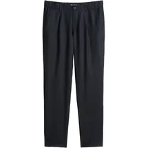 Marc O'Polo Tapered, Leinenhose mit Gürtelschlaufen Modell Osby Jogger Dunkelblau, 34/32