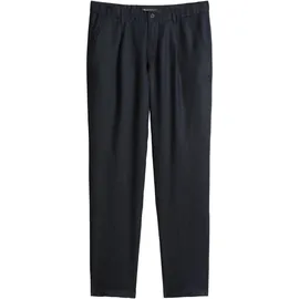 Marc O'Polo Tapered, Leinenhose mit Gürtelschlaufen Modell Osby Jogger Dunkelblau, 34/32