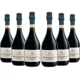 Castelli Modenesi Lambrusco Grasparossa di Castelvetro DOC, Rotwein mit vollem und ausgewogenem Geschmack und einem eleganten und vielseitigen Bouquet, 11 Prozent Vol., 6 Flaschen 750 ml