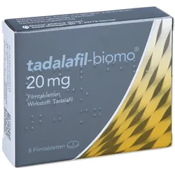 Tadalafil-biomo 20 mg Filmtabletten 8 St