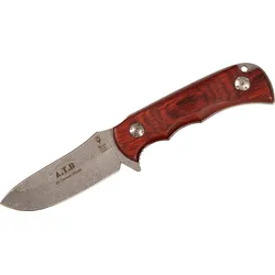 MUELA 85mm STONED WASHED full tang blade, Pressed coral wood     ATB-9R