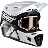 Leatt 9.5 Carbon V26 Motocrosshelm - Carbon/Schwarz/Weiß / XL