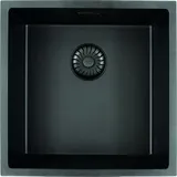 Caressi Cagrpp40bk-tu quadratisch rechts Einbauart schwarz Handbetätigung 450 x 450 mm
