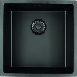 Caressi Cagrpp40bk-tu quadratisch rechts Einbauart schwarz Handbetätigung 450 x 450 mm