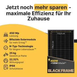 solakon Balkonkraftwerk onLite 800W 5 m Kabel + Gartenhalterung