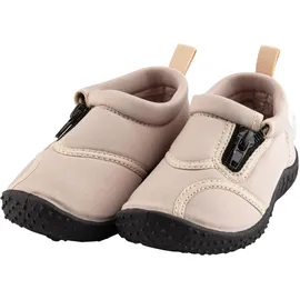 Sterntaler Badeschuhe Zipper – Unisex Baby Aquaschuhe mit seitlichem Reißverschluss – Strukturierte Sohle – Kinder Wasserschuhe - flexibel & schnelltrocknend - Bademode - Farbe beige, Größe 30
