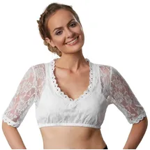 dressforfun Dirndlbluse Heidi weiß XXL