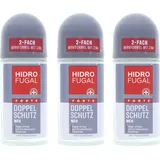 Hidrofugal 3 x Hidrofugal Men Forte Doppel Schutz Deo Roll On Anti Transpirant je 50ml