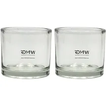Dekohelden24 Teelichtglas Windlichtglas Glas Klar/Transparent