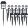 monzana Monzana® LED Solarlampe für Außen 18er Set Wetterfest IP44 Erdspieß Solar Garten Leuchte Außenleuchte Balkon Deko