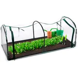 Kinzo Foliengewächshaus Aluminium Transparent 130 x 50 x 60 cm