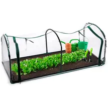 Kinzo Foliengewächshaus Aluminium Transparent 130 x 50 x 60 cm