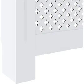 vidaXL Heizkörperverkleidung MDF Weiß 205 cm