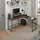 Tectake Eckschreibtisch Melrose Eiche / Braun