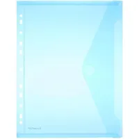 FolderSys PP-Umschlag A4, Lochrand blau transparent