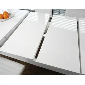 SalesFever Esstisch erweiterbar durch Ansteckplatten, weiß