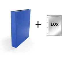 BR Ringbuch DIN A5 40 mm Blau 10 St.