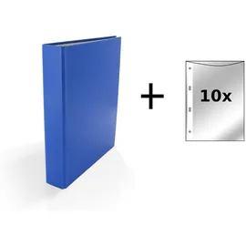 BR Ringbuch DIN A5 40 mm Blau 10 St.