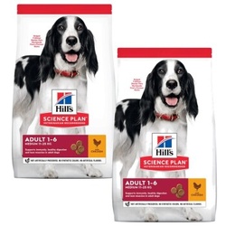 Hill's Science Plan Medium Adult 1-6 Huhn 2x14 kg