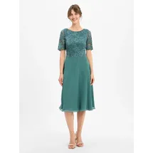 Vera Mont Cocktailkleid mit Spitze Grün 48