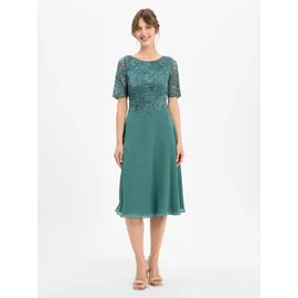 Vera Mont Cocktailkleid mit Spitze Grün 48