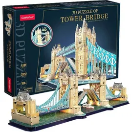 Cubic Fun CUBICFUN Beleuchtetes 3D-Puzzle Tower Bridge 222 Teile