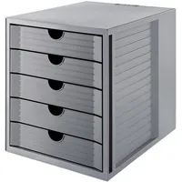 HAN Schubladenbox SYSTEMBOX KARMA 14508-18 5Schubfächer Recycling öko-gr