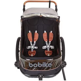 Bobike 2-in-1-Kinderanhänger grau
