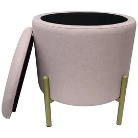 Echtwerk Hocker mit Stauraum 36 x 40 x 36 cm Rosa