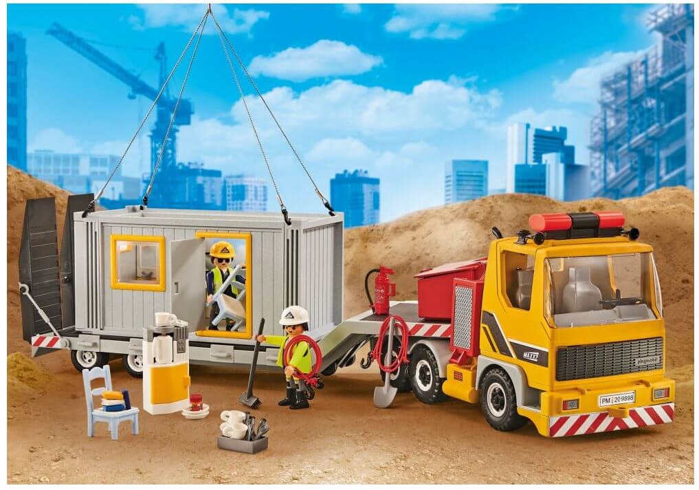 PLAYMOBIL Action Heros: Tieflader m. Container