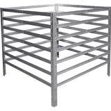 shelfplaza HOME 90x120x120 cm Komposter in verzinkt mit 1296 Liter Volumen