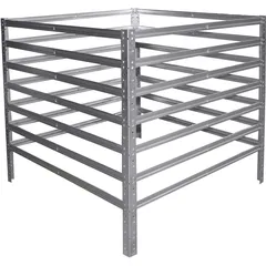 shelfplaza HOME 90x120x120 cm Komposter in verzinkt mit 1296 Liter Volumen