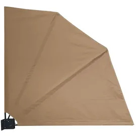 Quick Star Windschutz Fächer 140 x 140 cm Beige Polyester