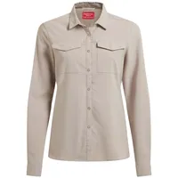 Craghoppers Nosilife Pro V Langarmhemd - Soft Mushroom -