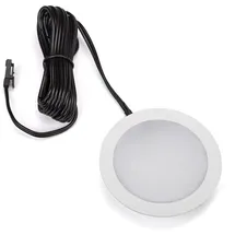 SOTech 5 x LED Einbaustrahler GIULIA 12V 3W warmweiß - 2700K / 65 x 12 mm/Gehäuse weiß Möbeleinbauleuchte Beleuchtung Einbauspot Spot Ultraslim von SO-TECH®