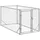 vidaXL Hundezwinger 200 x 100 x 100 cm Stahl Silber