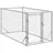 vidaXL Hundezwinger 200 x 100 x 100 cm Stahl Silber