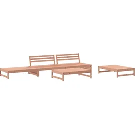 vidaXL Garten-Lounge-Set 5-tlg. Massivholz Douglasie braun