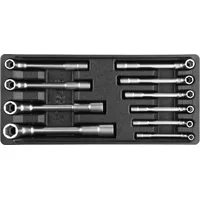 Yato Schubladeneinsatz 385x175x41mm inkl. Rohrsteckschlüsseln 7-19mm, 10-teilig