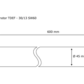 Jarolift TDEF 30/13 Rollladenmotor 30 Nm