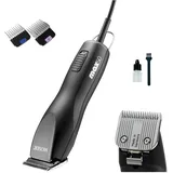 Moser Rotschopf24 Edition für Profis: Schermaschine WAHL MAX 50+ mit 2 Metallaufsteckkämmen und Rotschopf24 Tasche. Besser als Moser MAX 45+50!