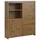 Home Affaire Highboard HOME AFFAIRE "Maribo", beige (naturfarben), B:125cm H:140cm T:35cm, Sideboards, Highboard, Stauraumschrank im modernen Landhaus-Stil, Breite 125 cm