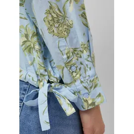 s.Oliver Hemdbluse mit Schleifendetail Blau/Grün 46