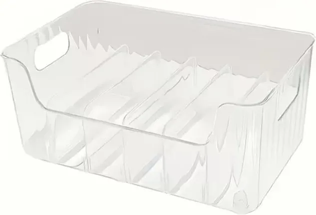 Aufbewahrungsbox mit integriertem Griff - Große Kapazität für Kosmetik, Handtücher, Seife und Shampoo - Ideal für die Badezimmeraufbewahrung von Kosmetik - 2-teiliges Set - Transparent