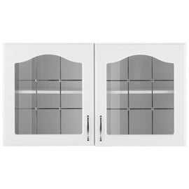 wiho Küchen Glashängeschrank »Linz«, 100 cm breit, mit 2 Glastüren, weiß